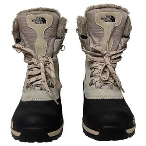 The North Face Chilkat Boots size 7.5 Women's Black & Beige Snow Winter Boots